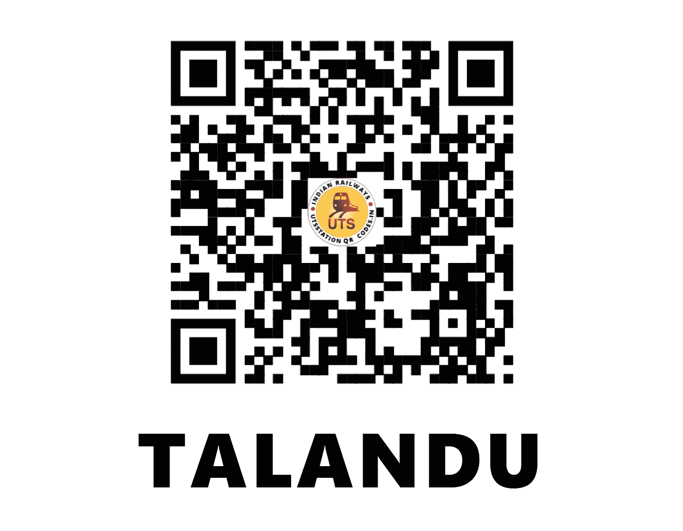 UTS QR Code for TALANDU - TLO (ER - WEST BENGAL)